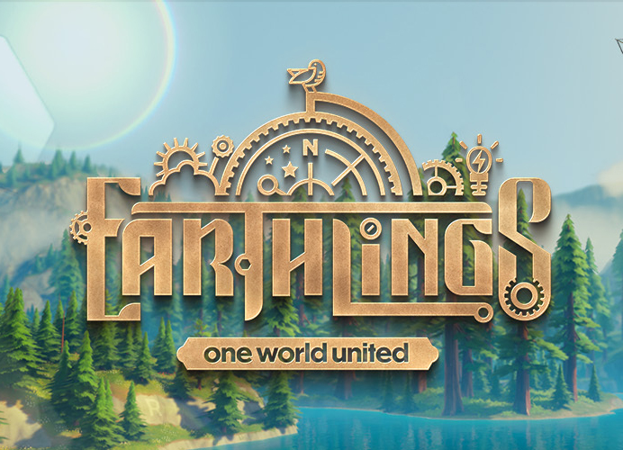 The Earthlings logo saying 'one world united'